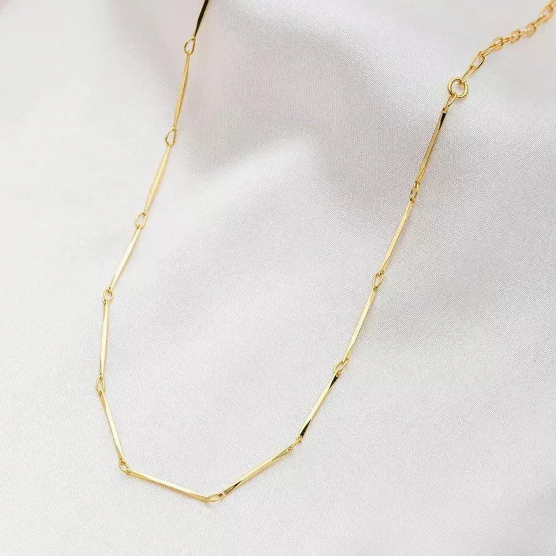 Colar Essencial Delicado -  Banhado a Ouro 18K