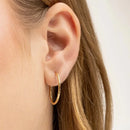 Brinco Essencial Argola Minimalista - Banhado a Ouro 18K