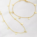 Kit Romance Coração Delicado  - Banhado a ouro 18K