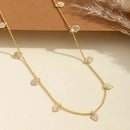 Colar Romance Corações Delicados - Banhado a ouro 18K