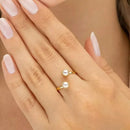 Anel Elegance Pérola Ajustável - Banhado a ouro 18K