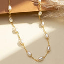 Colar Elegance Pérola Sofisticada - Banhado a ouro 18K
