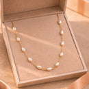 Colar Elegance Pérola Sofisticada - Banhado a ouro 18K