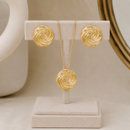 Kit Intense Espiral - Colar + Brincos - Banhados a Ouro 18K