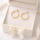 Brinco Essencial Argola Minimalista - Banhado a Ouro 18K
