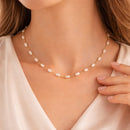 Colar Elegance Pérola Sofisticada - Banhado a ouro 18K