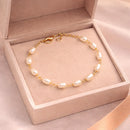 Pulseira Elegance Pérolas - Banhado a ouro 18K